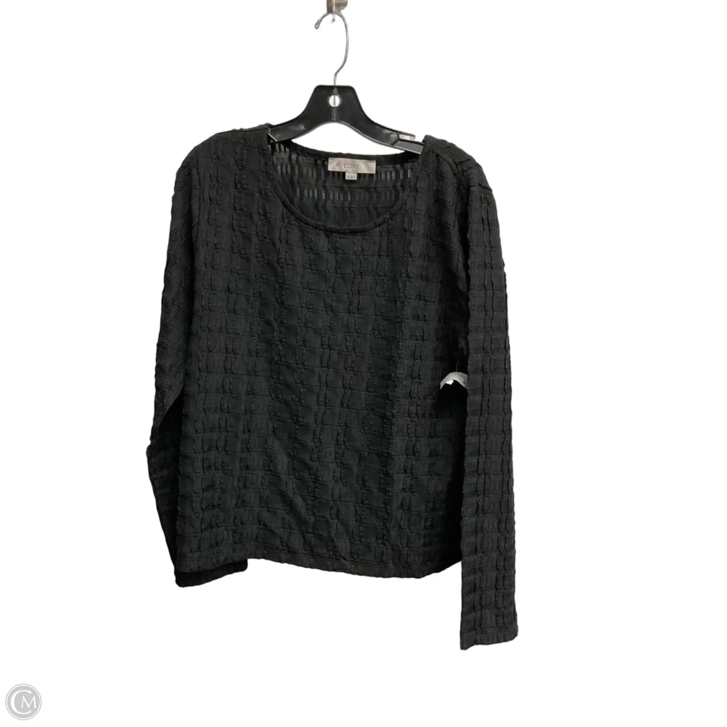 Top Long Sleeve By Loft In Black, Size: Xl