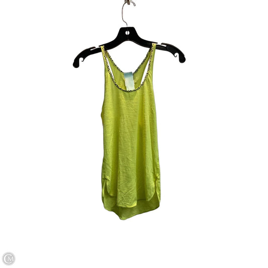 Athletic Tank Top By Lululemon In Yellow, Size: S