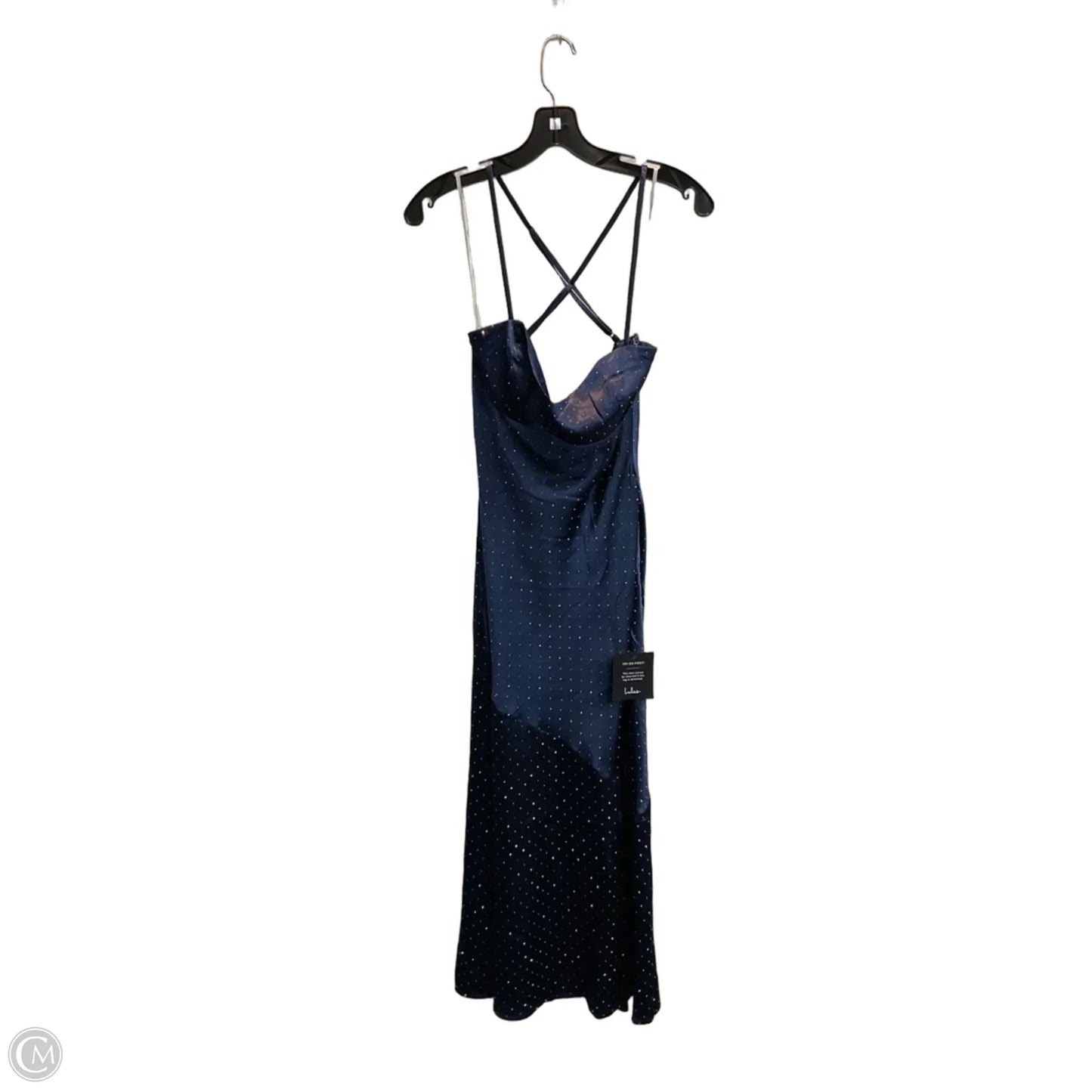 Dress Party Long By Lulus In Navy, Size: S