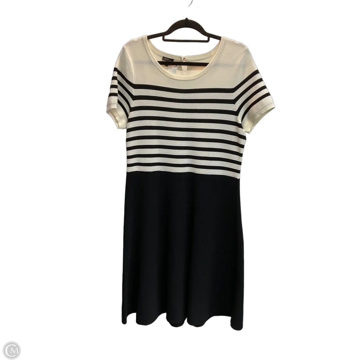 Dress Work By Talbots In Black & Cream, Size: L