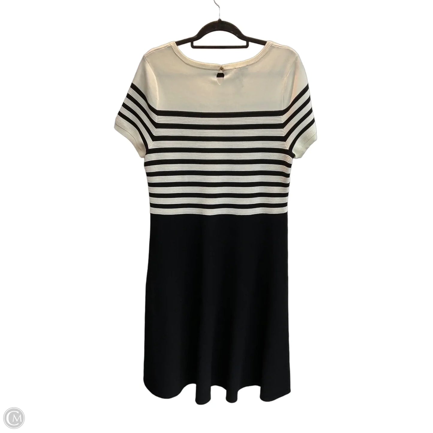 Dress Work By Talbots In Black & Cream, Size: L