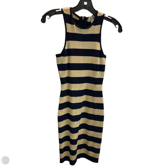 Dress Casual Short By Michael By Michael Kors In Blue & Gold, Size: S