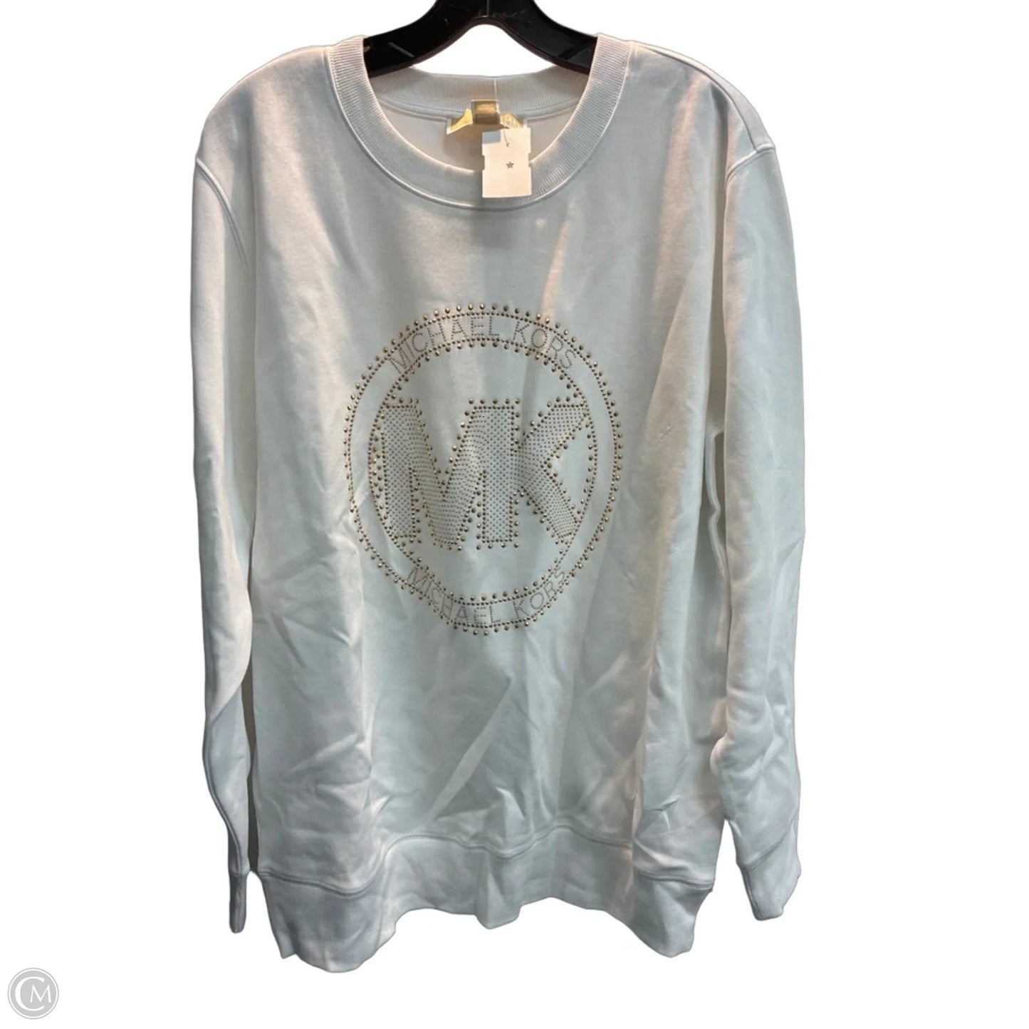 Sweatshirt Crewneck By Michael By Michael Kors In White, Size: S