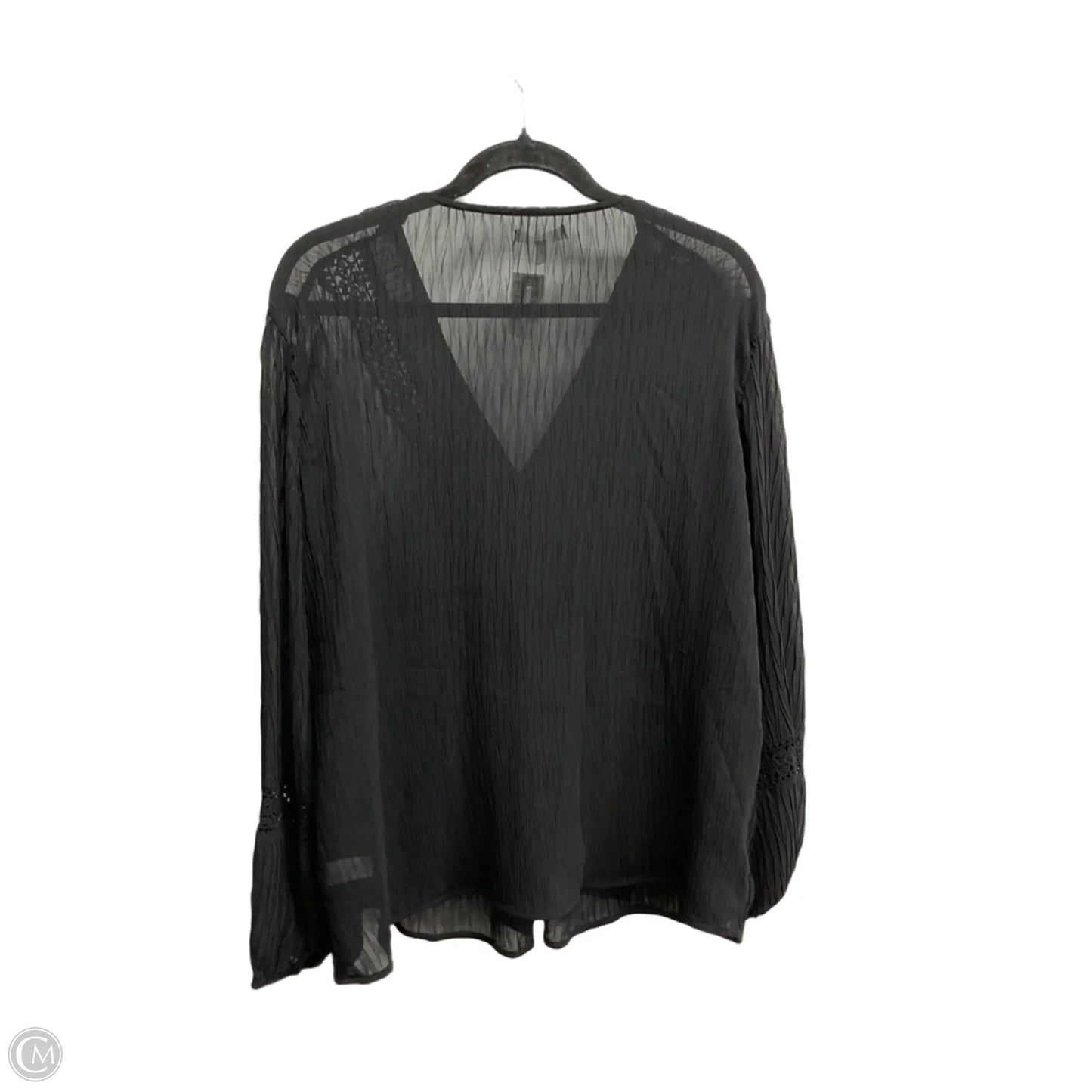 Top Long Sleeve By Maurices In Black, Size: L
