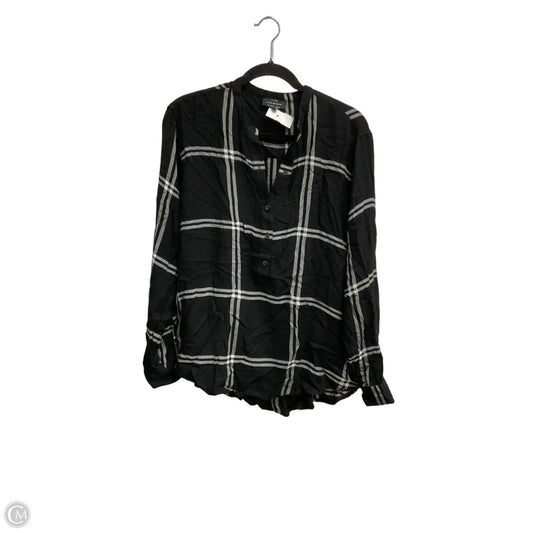 Top Long Sleeve By Lucky Brand In Black & White, Size: Xl