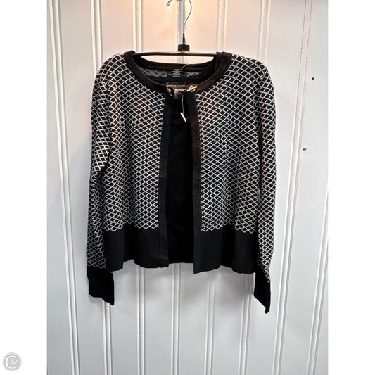 Top 2pc Sleeveless By Adrienne Vittadini In Black & Cream, Size: S