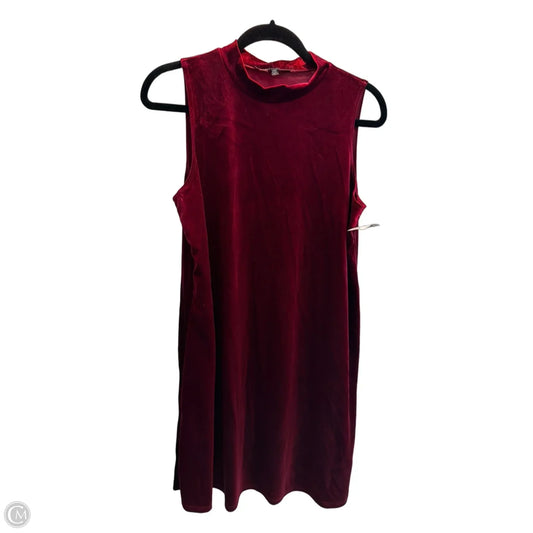 Dress Party Midi By Clothes Mentor In Red, Size: L