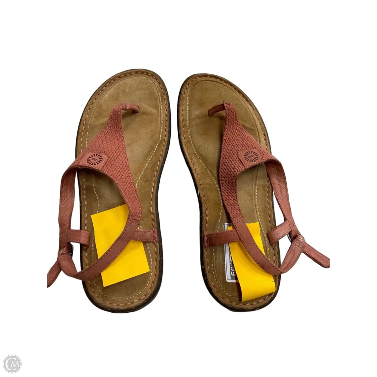 Sandals Designer By Ugg In Pink, Size: 8