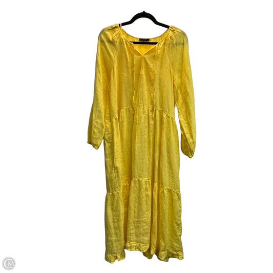 Dress Casual Maxi By J. Crew In Yellow, Size: Xl