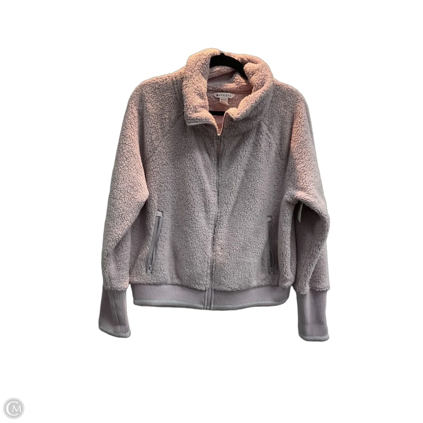 Athletic Jacket By Athleta In Purple, Size: L