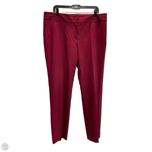Pants Dress By Nine West In Maroon, Size: 14