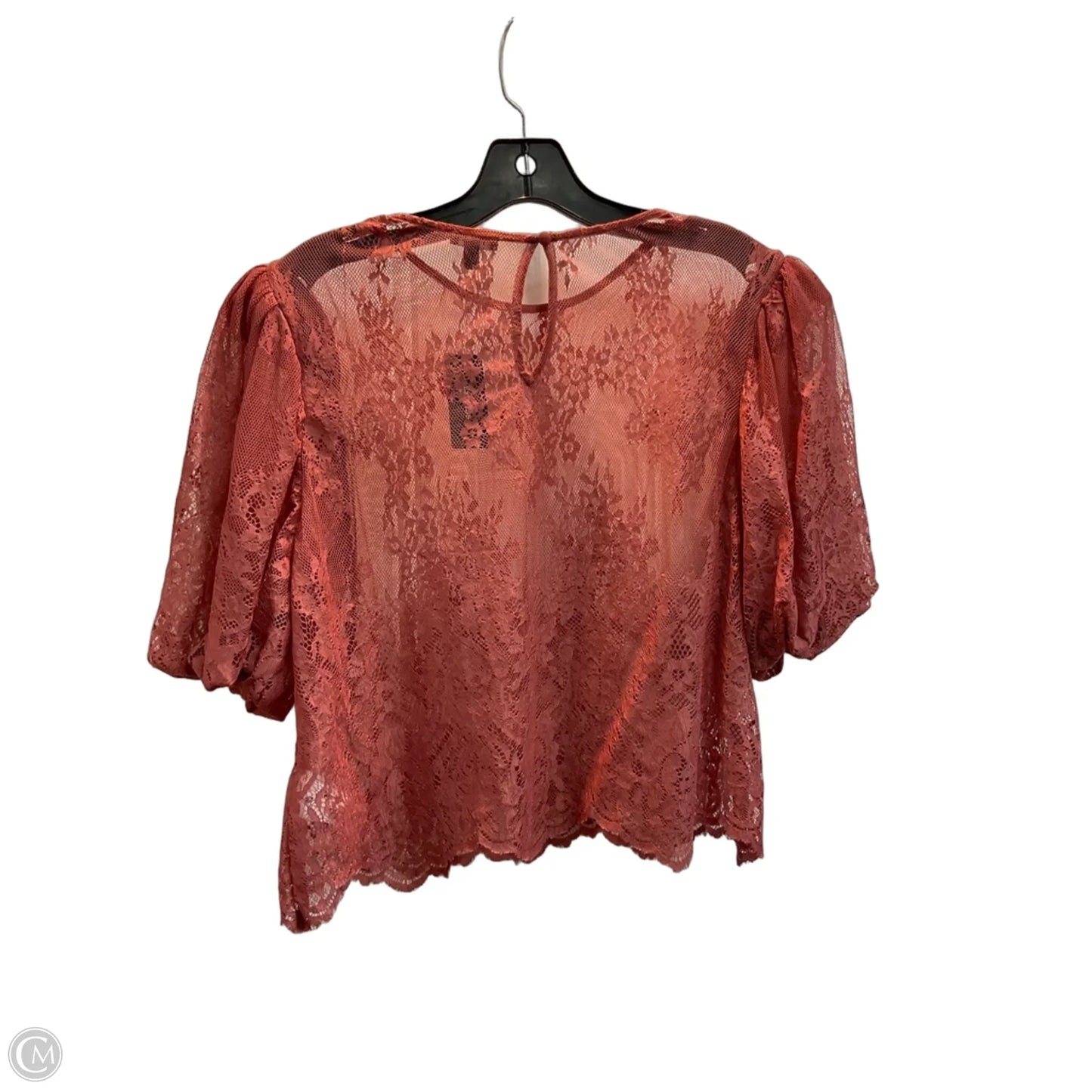 Blouse Short Sleeve By Express In Mauve, Size: M