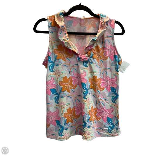 Top Sleeveless By Lulu B In Multi-colored, Size: S
