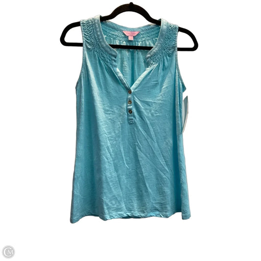 Top Sleeveless Designer By Lilly Pulitzer In Blue, Size: S