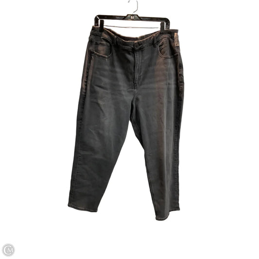 Jeans Boyfriend By American Eagle In Black, Size: 20