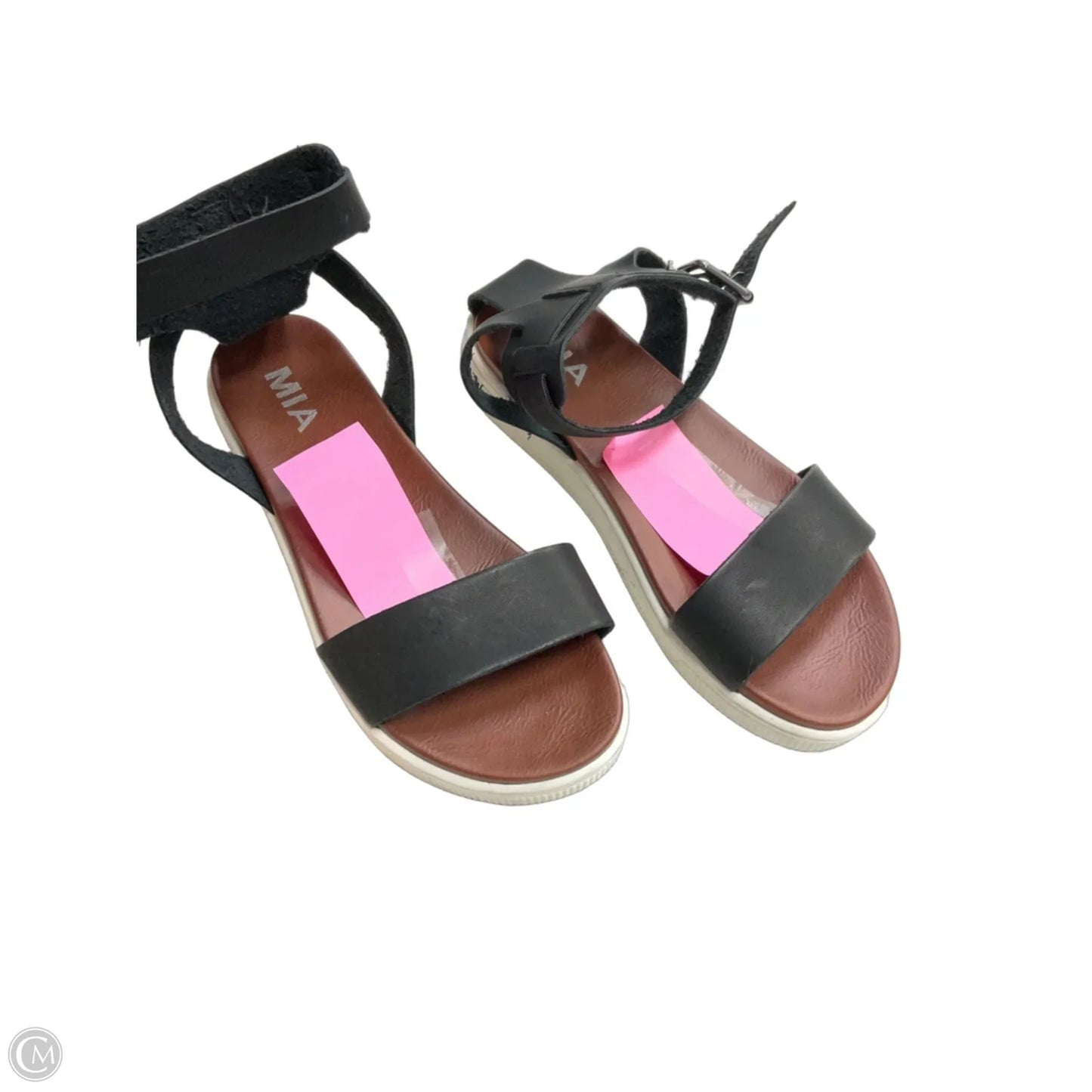 Sandals Flats By Mia In Black, Size: 6