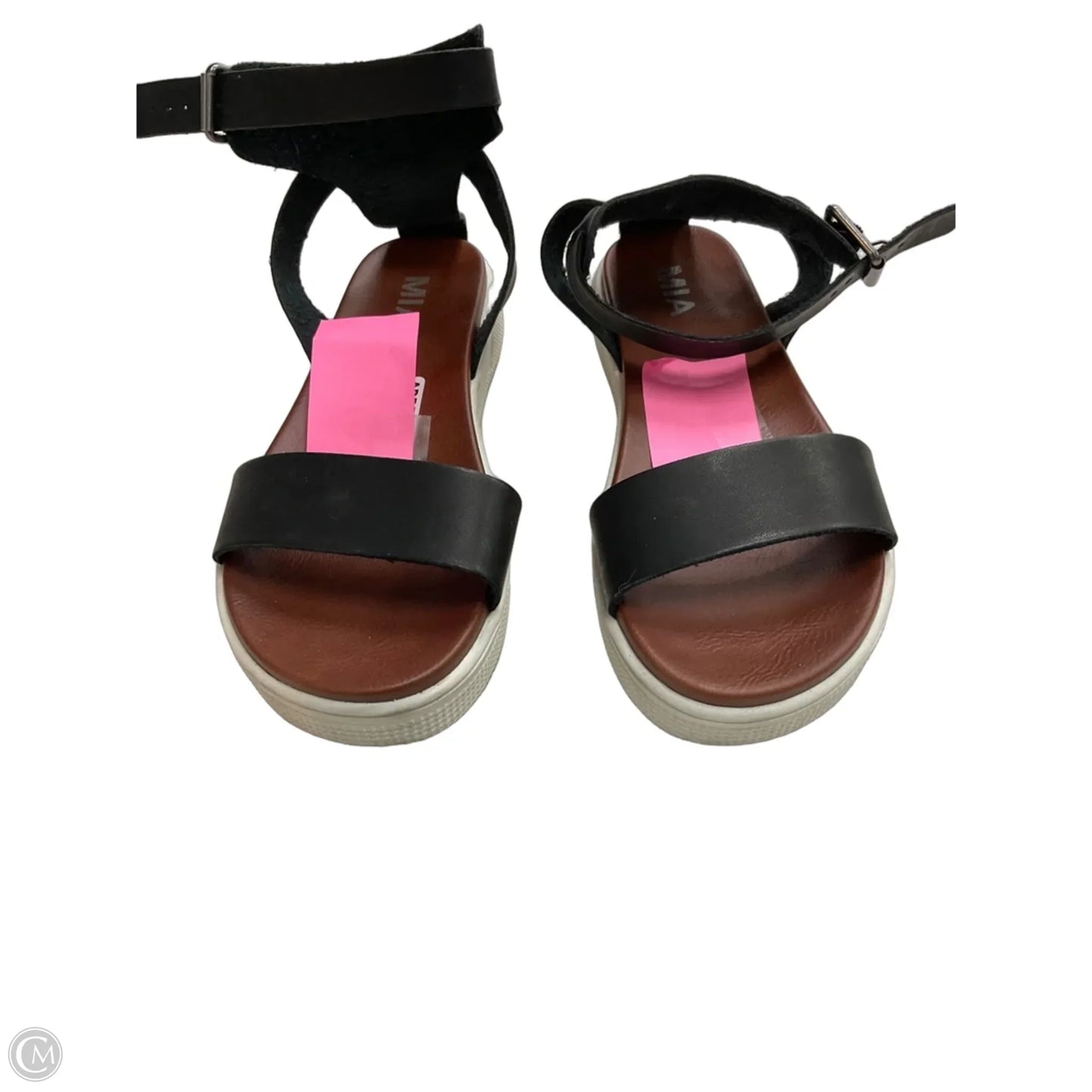 Sandals Flats By Mia In Black, Size: 6