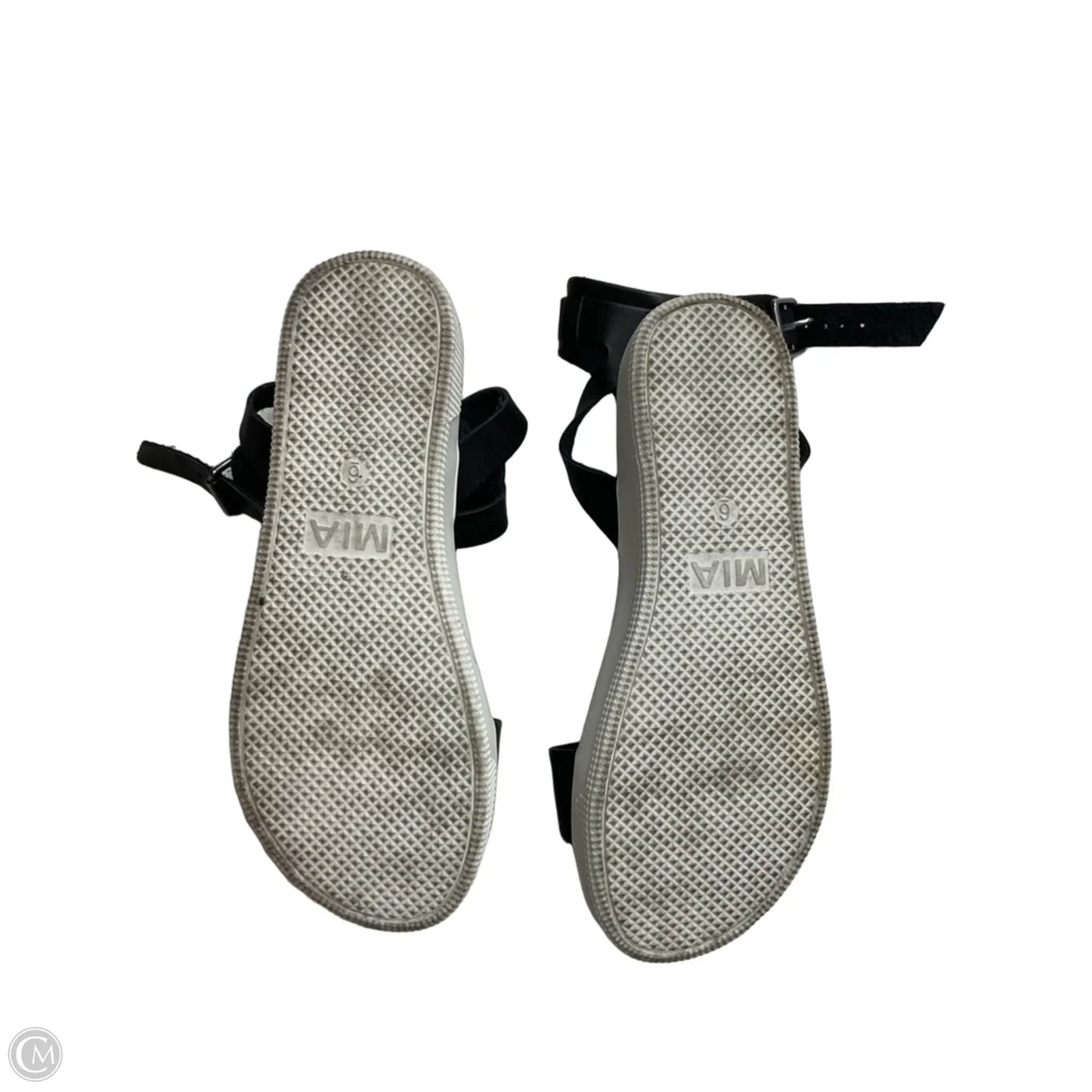 Sandals Flats By Mia In Black, Size: 6
