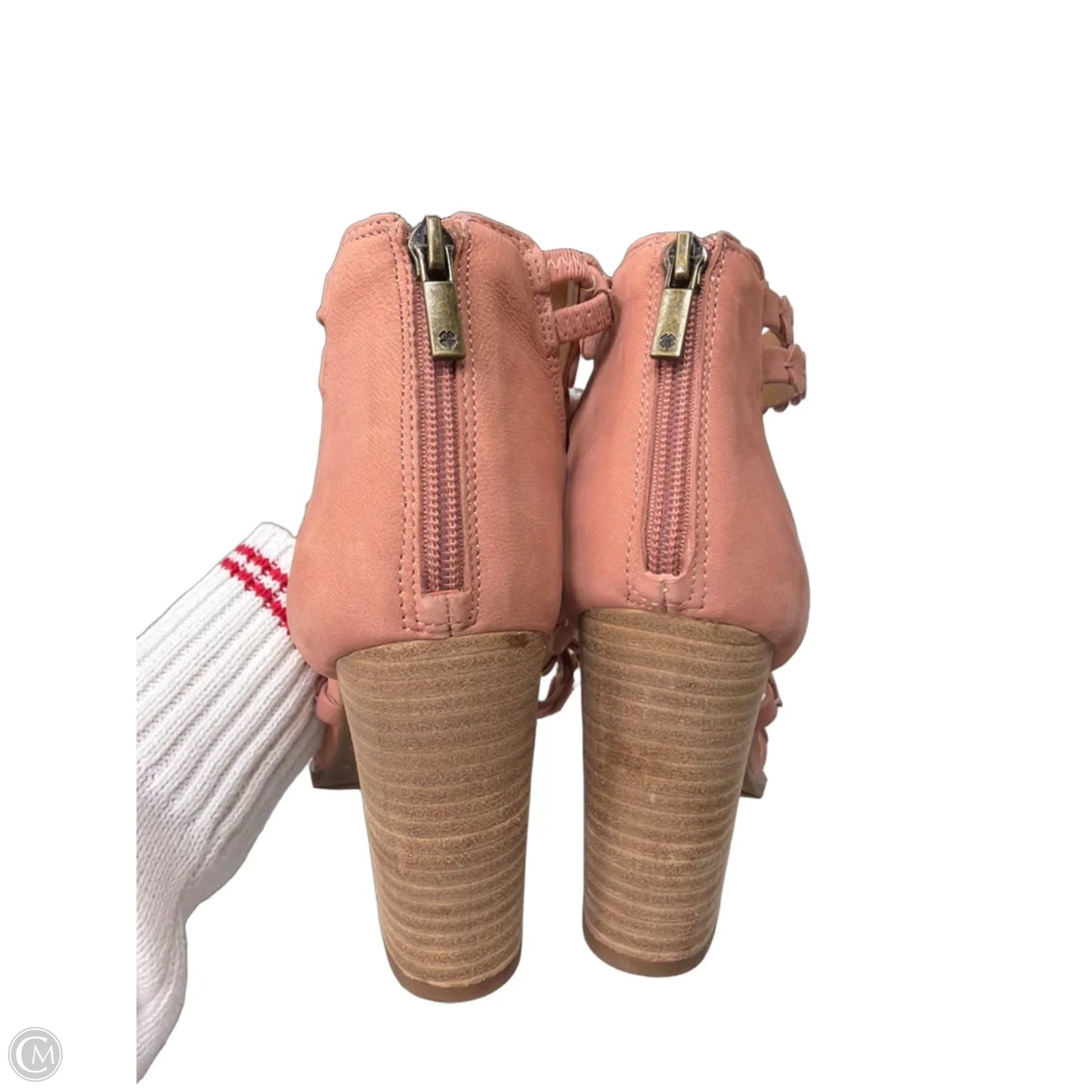 Sandals Heels Block By Lucky Brand In Pink, Size: 9