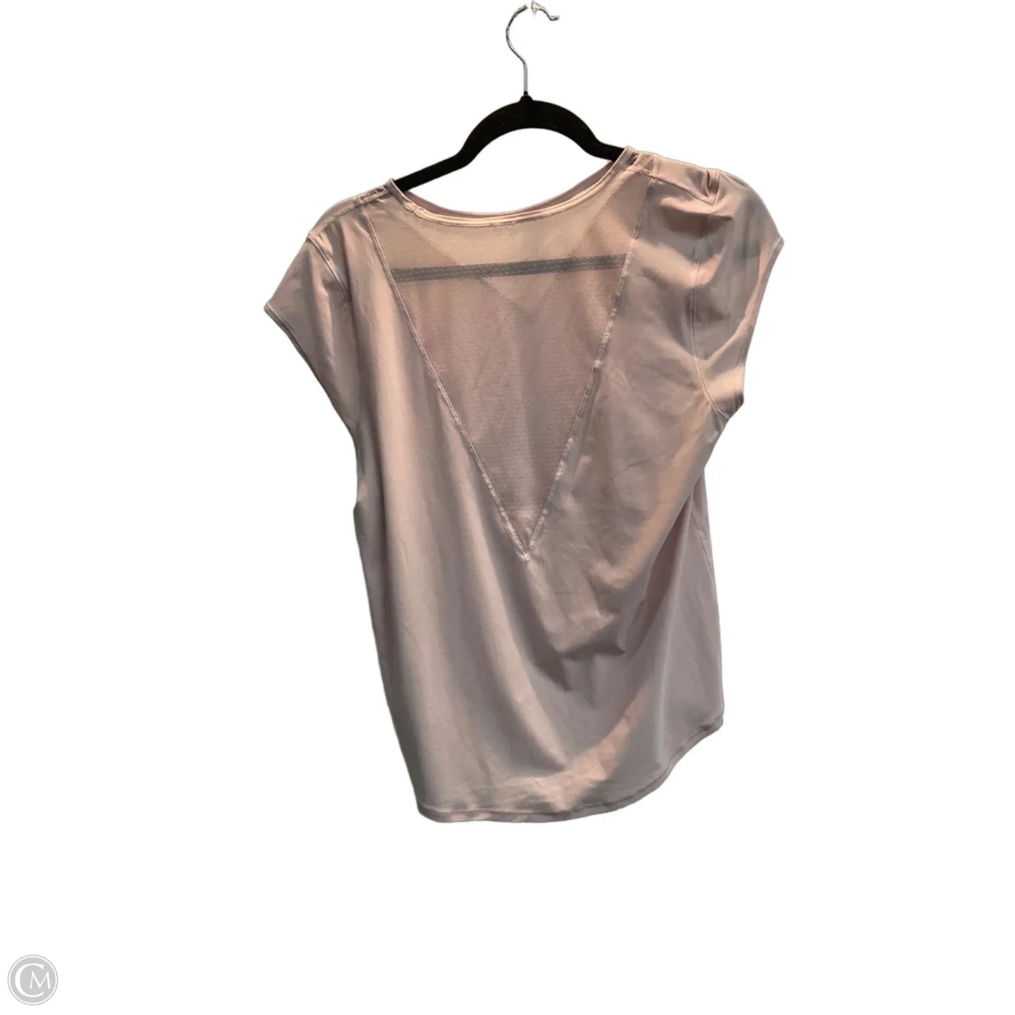 Athletic Top Short Sleeve By Lululemon In Pink, Size: M