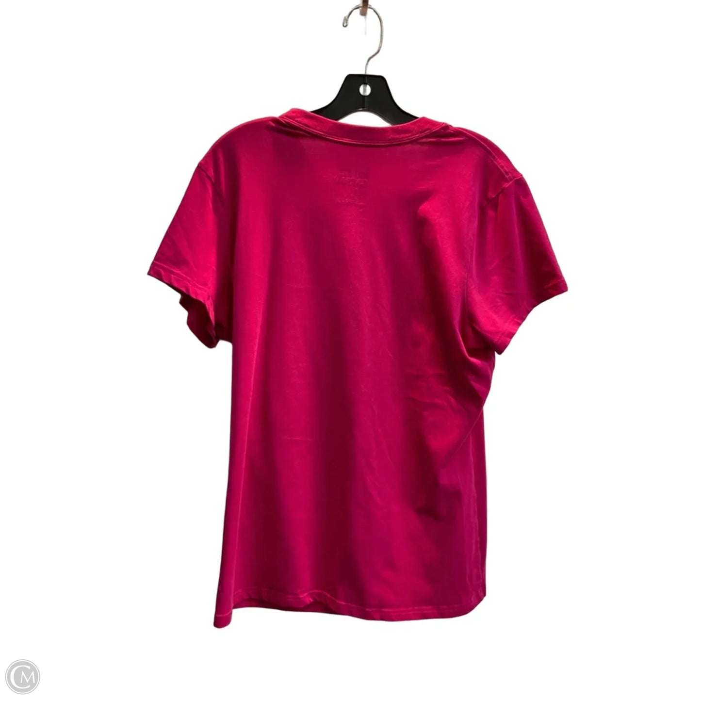 Athletic Top Short Sleeve By Nike Apparel In Pink, Size: Xl
