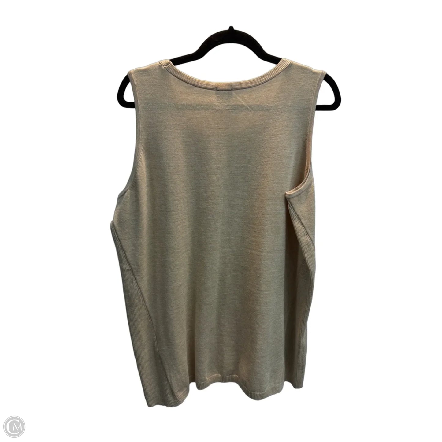 Top Sleeveless Basic By Chicos In Tan, Size: Xl