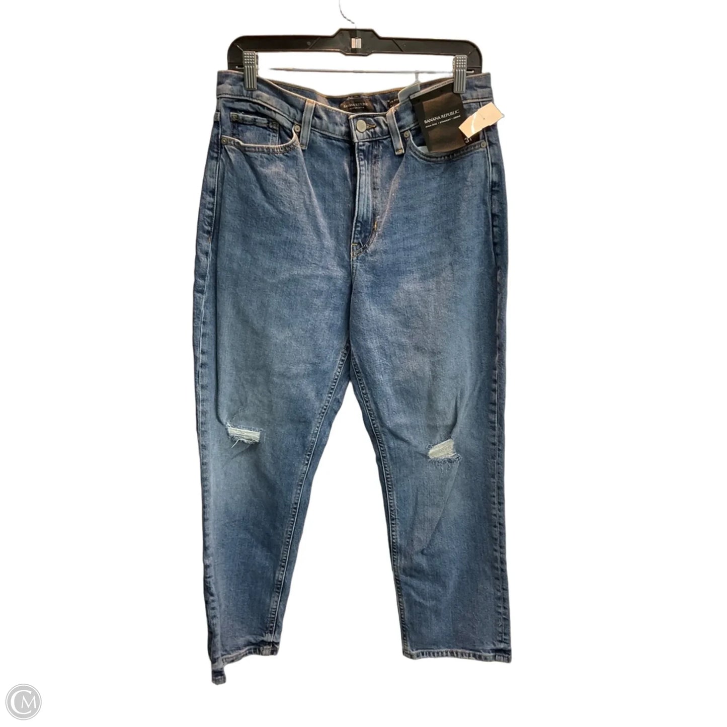 Jeans Straight By Banana Republic In Blue, Size: 12