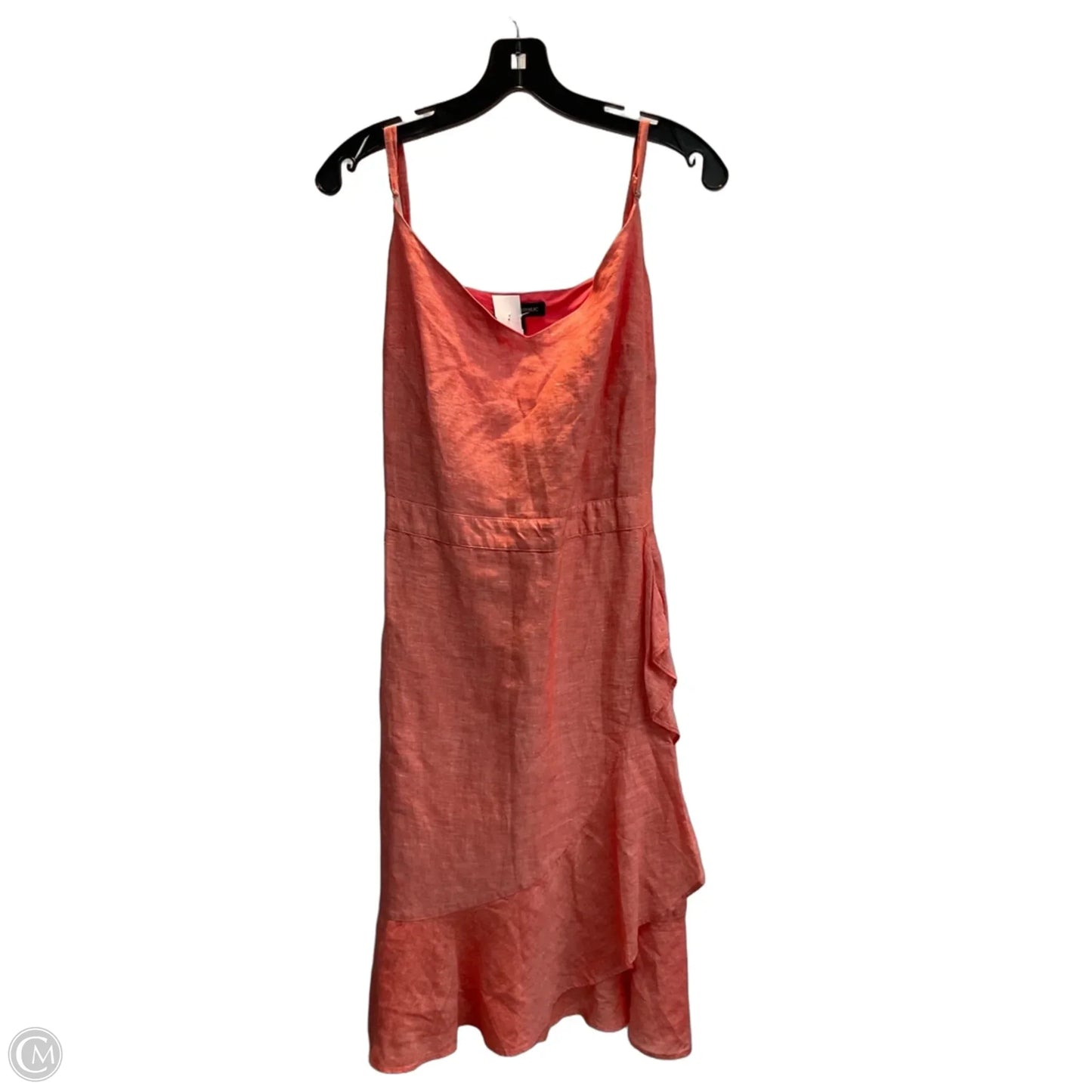 Dress Casual Midi By Banana Republic In Red, Size: L