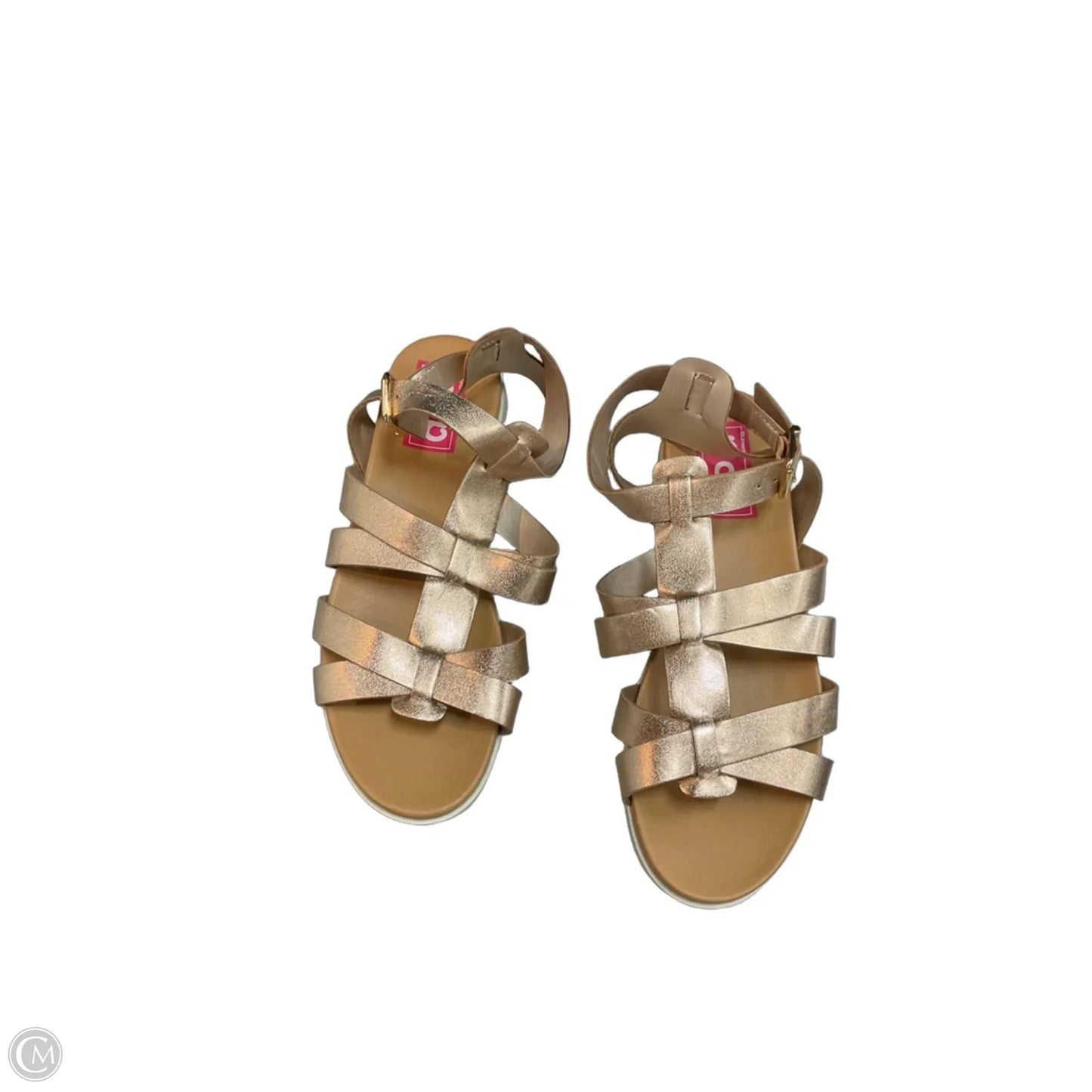 Sandals Flats By Clothes Mentor In Rose Gold, Size: 8