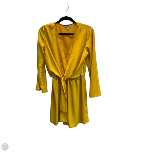 Dress Party Midi By Top Shop In Yellow, Size: S
