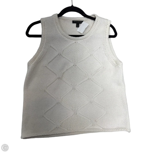 Top Sleeveless By Banana Republic In Cream, Size: L
