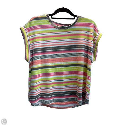 Top Short Sleeve By Cato In Striped Pattern, Size: M