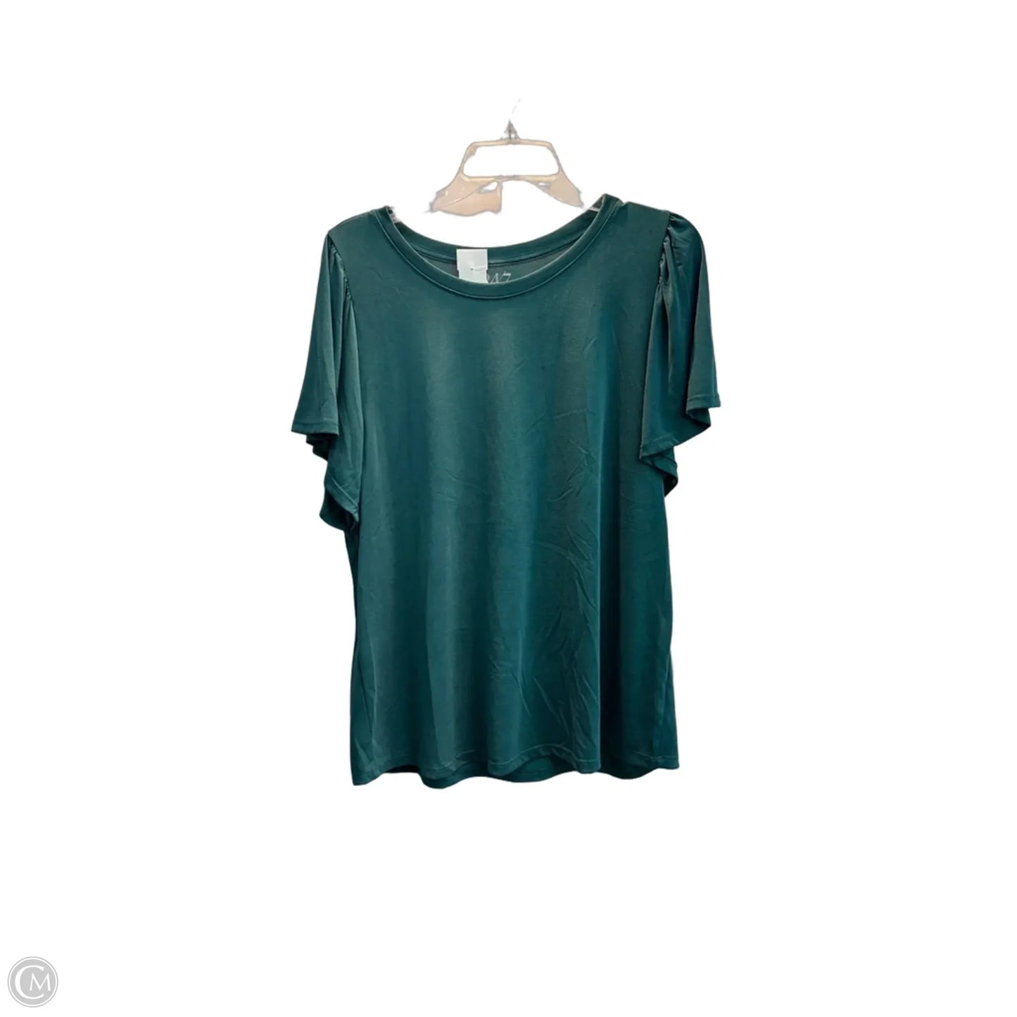Top Short Sleeve By Maurices In Green, Size: L
