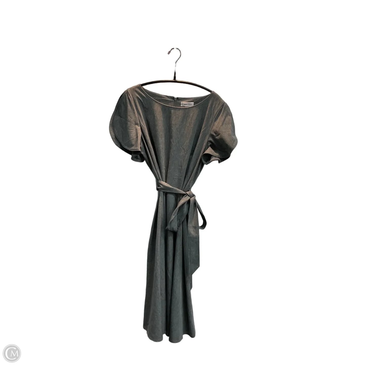 Dress Work By Calvin Klein In Grey, Size: M