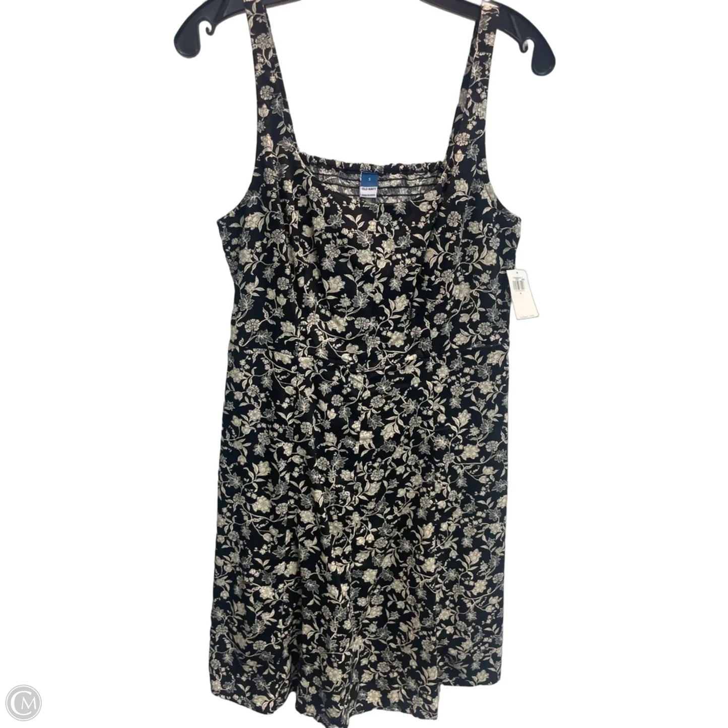 Dress Casual Midi By Old Navy In Black & Tan, Size: S