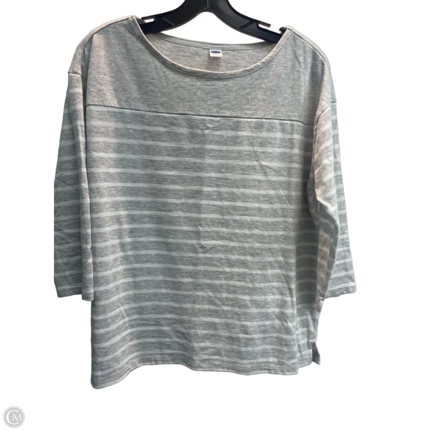Top 3/4 Sleeve Basic By Old Navy In Grey, Size: S