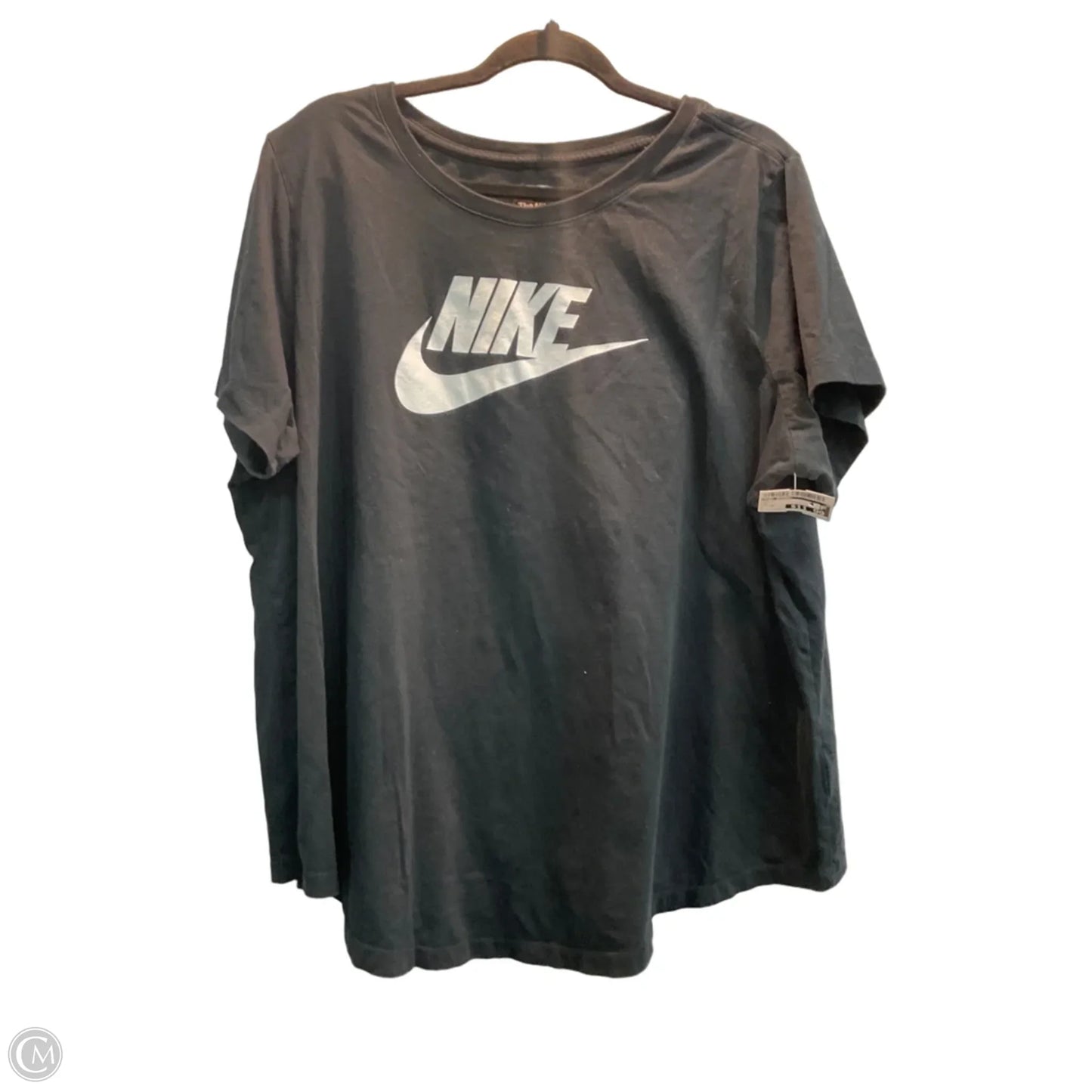 Top Short Sleeve By Nike Apparel In Black, Size: 3x