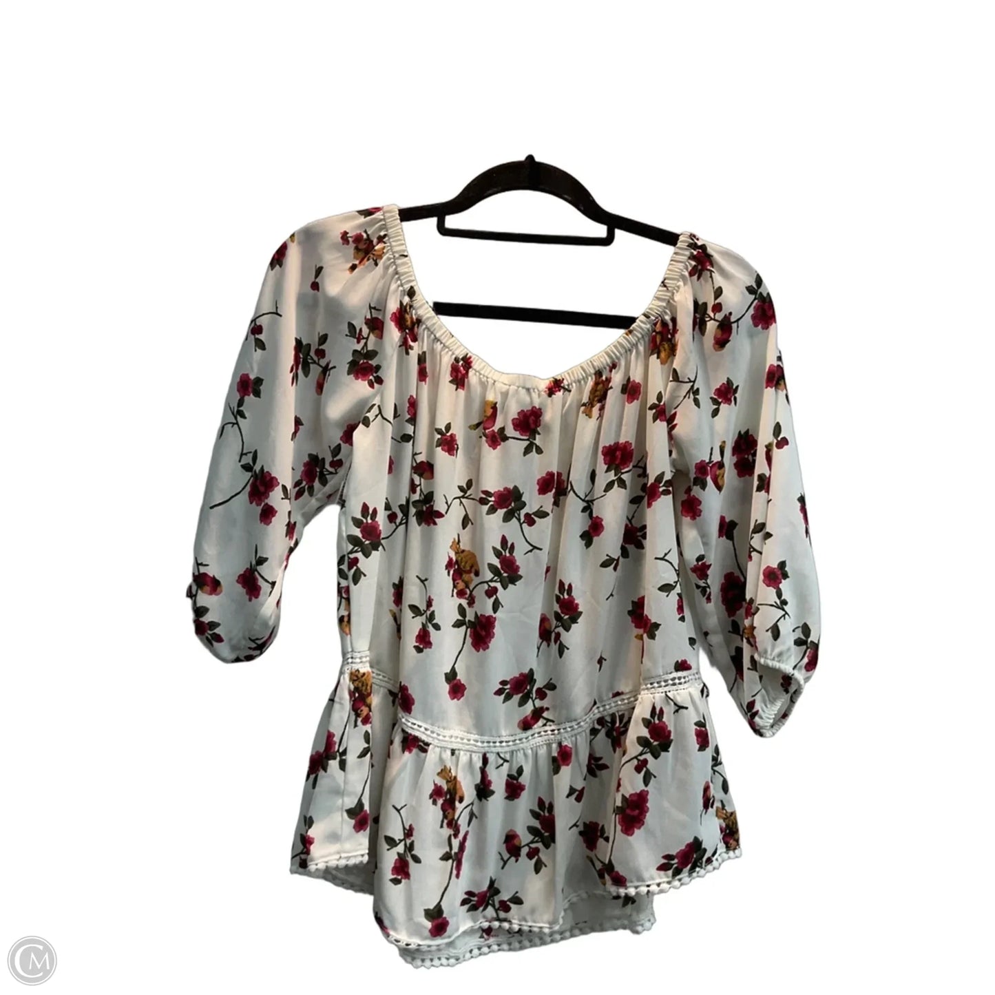 Blouse Long Sleeve By Clothes Mentor In Floral Print, Size: S