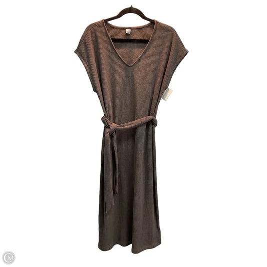 Dress Casual Maxi By Old Navy In Brown, Size: M