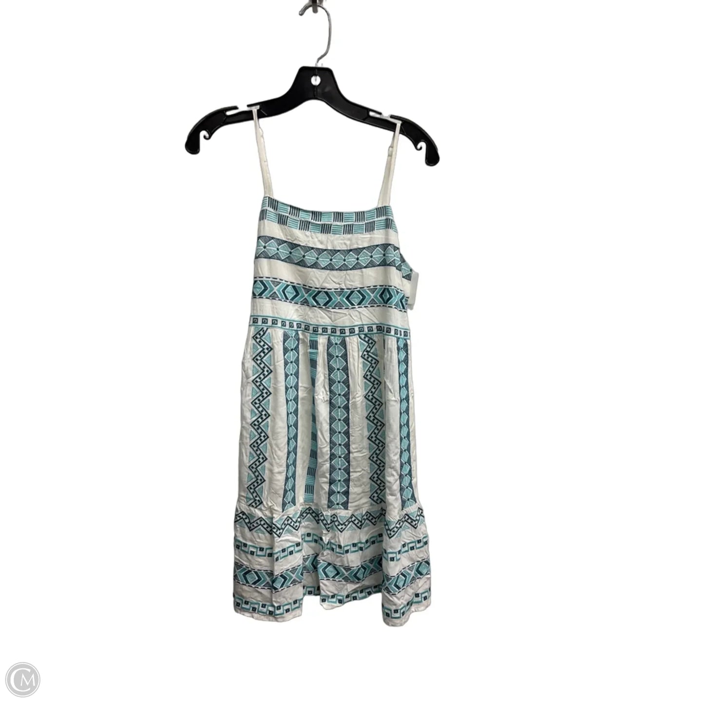 Dress Casual Short By Savanna Jane In Blue & White, Size: S