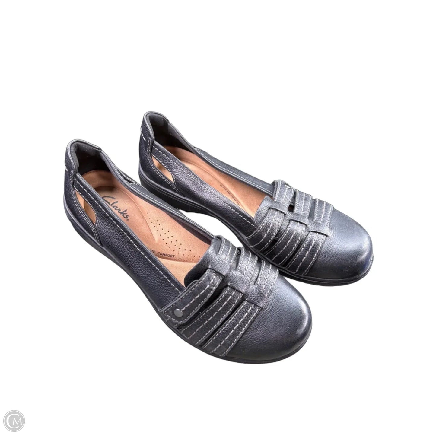 Shoes Flats By Clarks In Black, Size: 8.5