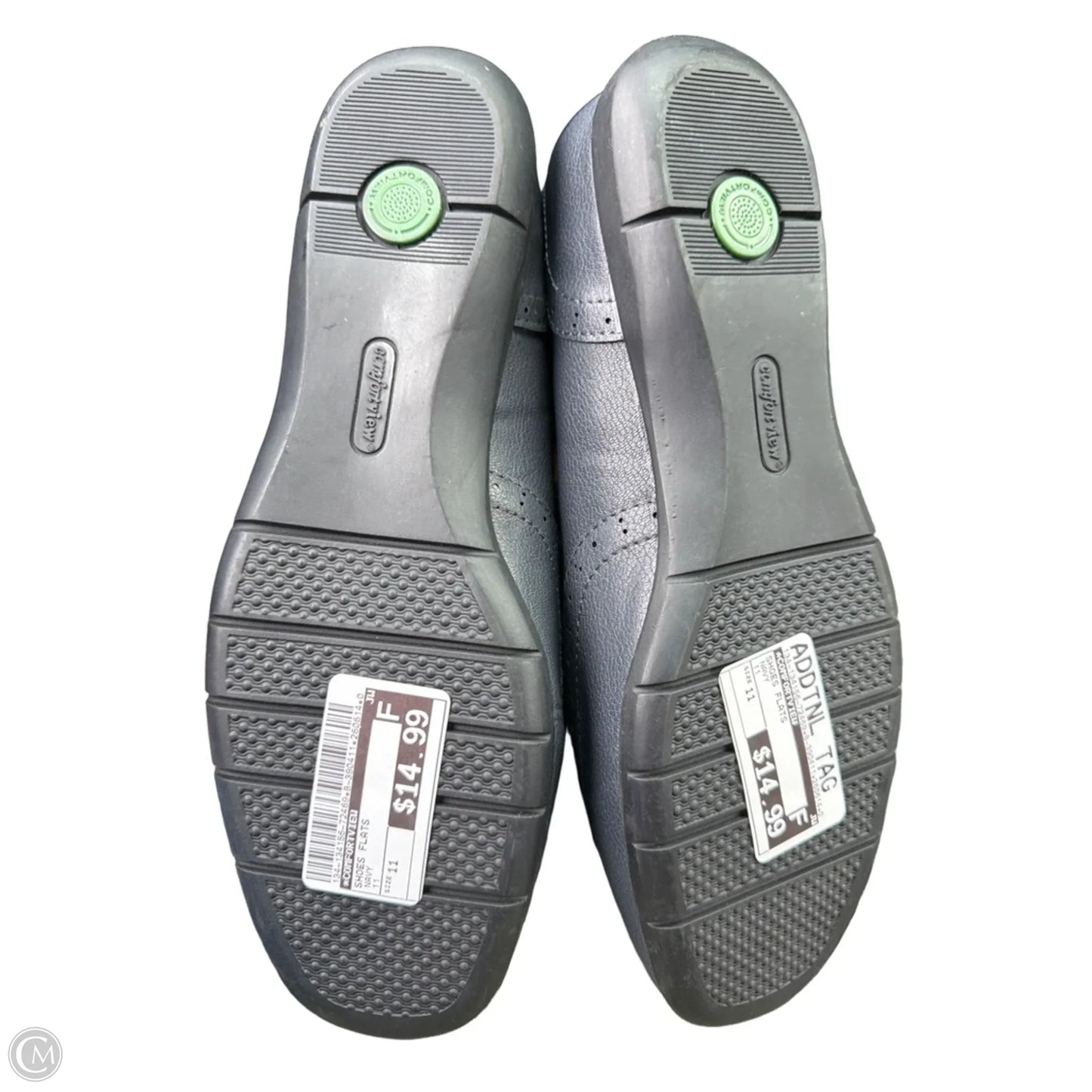 Shoes Flats By Comfortview In Navy, Size: 11