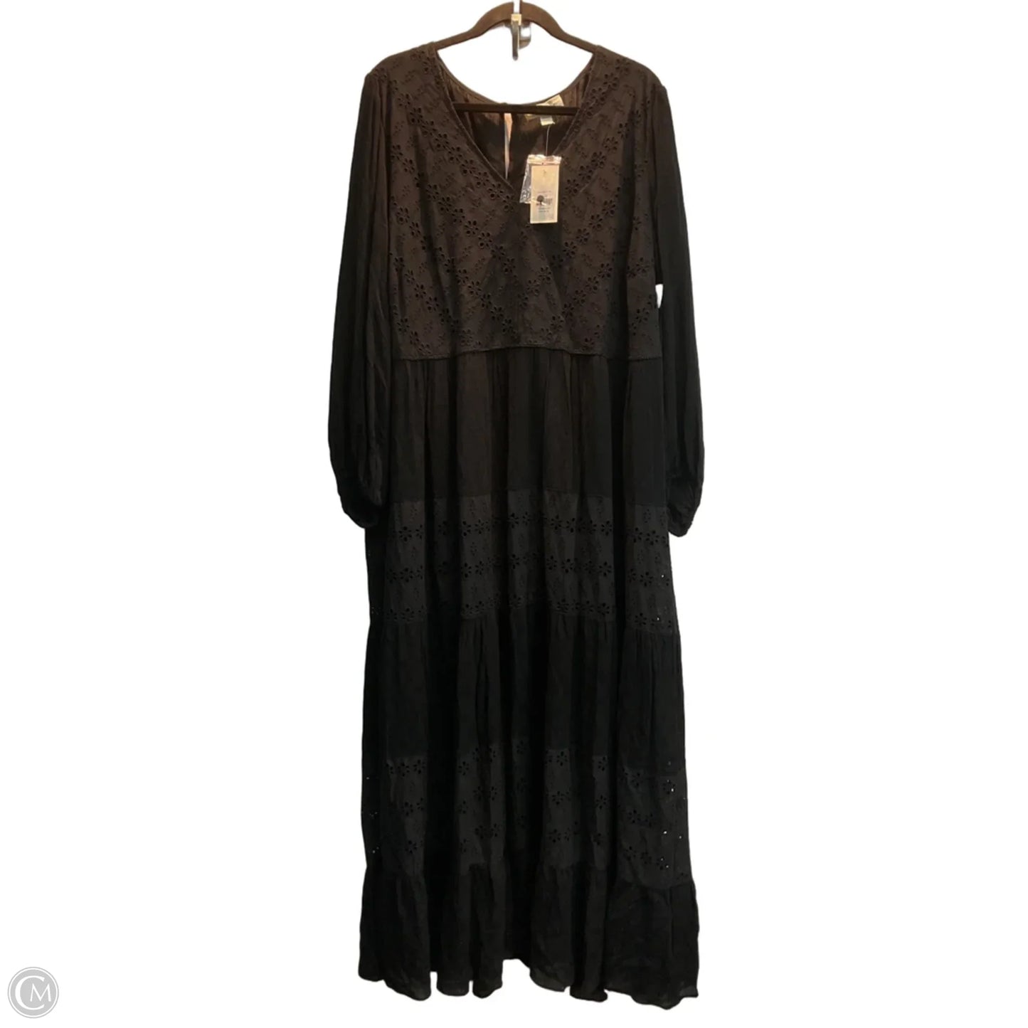 Dress Casual Maxi By Clothes Mentor In Black, Size: 3x