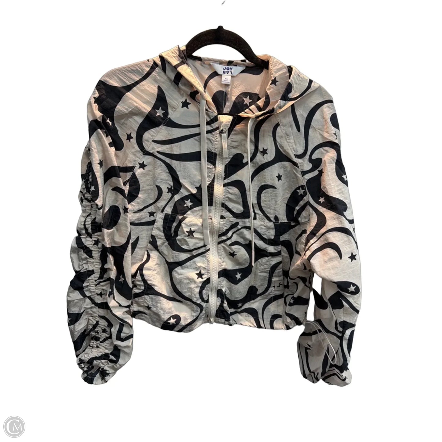 Athletic Jacket By Joy Lab In Black & Brown, Size: Xs
