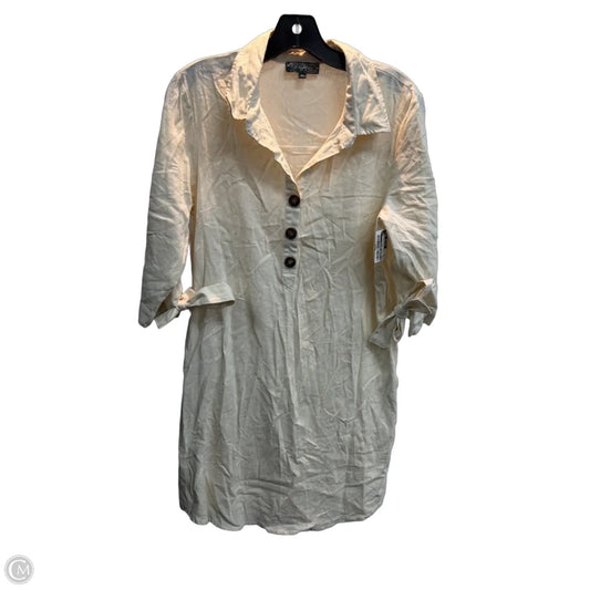Dress Casual Midi By Clothes Mentor In Cream, Size: M