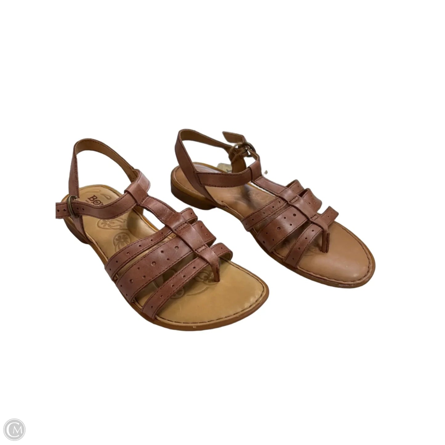 Sandals Flats By Born In Brown, Size: 8