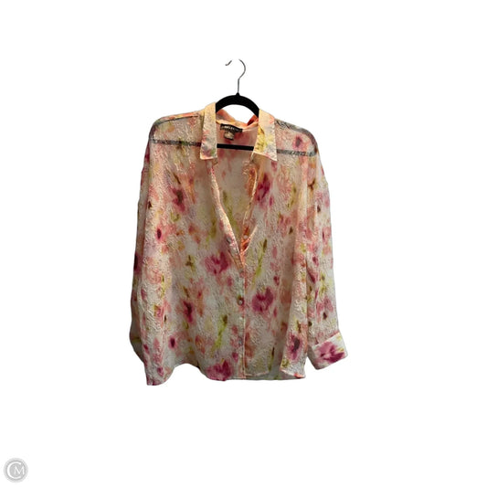 Top Long Sleeve By Bailey 44 In Multi-colored, Size: L