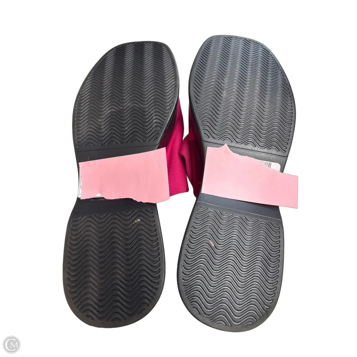 Sandals Heels Platform By Clothes Mentor In Black & Pink, Size: 9