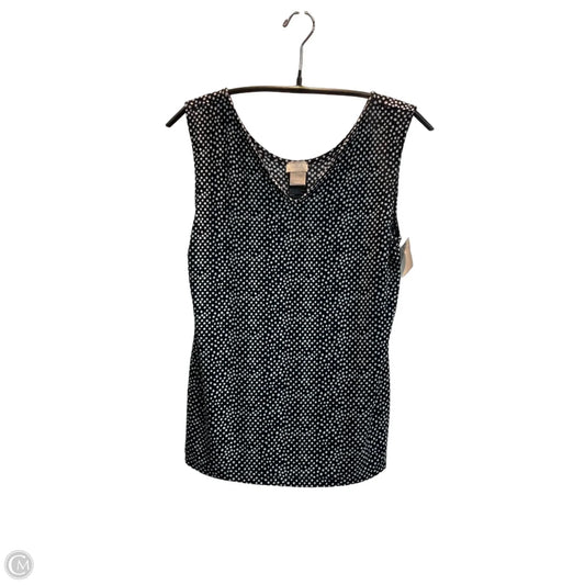 Top Sleeveless By Chicos In Polkadot Pattern, Size: S