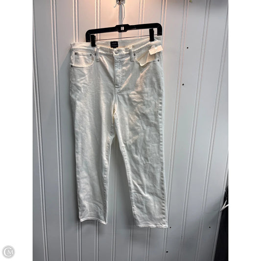 Jeans Straight By J. Crew In White, Size: 12